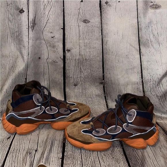 Adidas Yeezy 500 High Tactical Orange Authentic GW2873 Size 12 High Top Sneaker - Picture 3 of 9